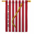 Guarderia 28 x 40 in. First Navy Jack American USA Historic House Flag with Double-Sided Horizontal  Banner GU4075013